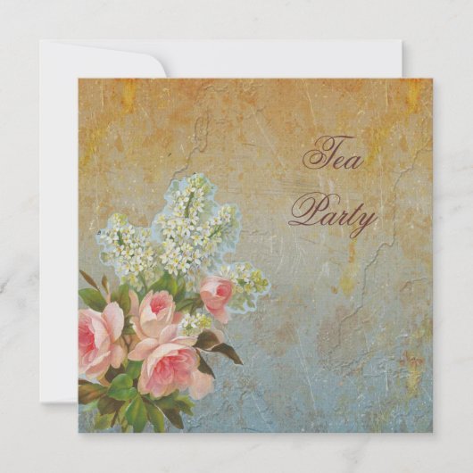 ピンクローズローズボズ招待状 招待状 (正面)