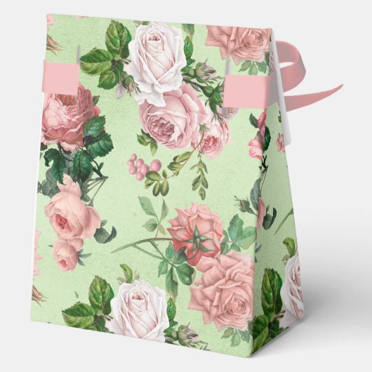 ピンクローズヴィンテージスタイルお気に入り フェイバーボックス (裏面)