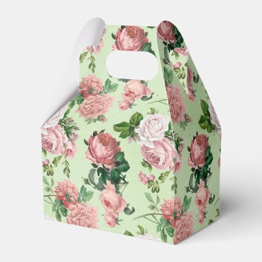 ピンクローズヴィンテージスタイルお気に入り フェイバーボックス (正面サイド)