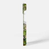 ピンクローズヴィンテージスタイルフラワーアートフォンケース iPhoneケース (左側面)