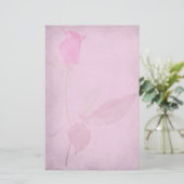 ピンクローズヴィンテージスタイル筆記用紙 便箋 (スタンド正面)