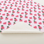 ピンクローズヴィンテージパステルギフト シェルパブランケット (3/4)