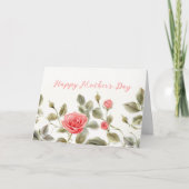 ピンクローズヴィンテージマザーズデイカード シーズンカード (正面)