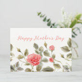 ピンクローズヴィンテージマザーズデイカード シーズンカード (スタンド正面)