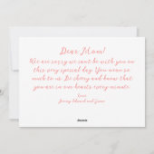 ピンクローズヴィンテージマザーズデイカード シーズンカード (裏面)