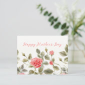 ピンクローズヴィンテージマザーズデイポストカード シーズンポストカード (スタンド正面)