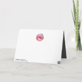 ピンクローズ万華鏡のように千変万化するパターングレーマザーズデイカード シーズンカード (裏面)