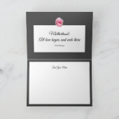 ピンクローズ万華鏡のように千変万化するパターングレーマザーズデイカード シーズンカード (内部)