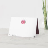 ピンクローズ万華鏡のように千変万化するパターンバーガンディーマザーズデイカード シーズンカード (裏面)