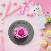 ピンクローズ乳がんを克服したパーティー ペーパープレート (パーティー)