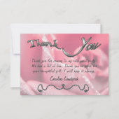 ピンクローズ写真ハッピーリタイアメント ノートカード (正面)