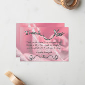 ピンクローズ写真ハッピーリタイアメント ノートカード (正面/裏面インサイチュ)