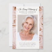 ピンクローズ写真追悼法会 招待状 (正面)