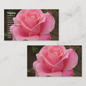 ピンクローズ名刺 名刺 (正面/裏面)