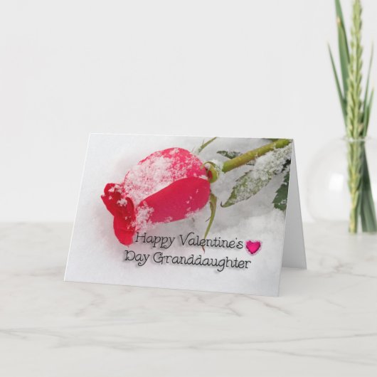 ピンクローズ孫娘バレンタイン シーズンカード (正面)