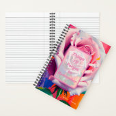 ピンクローズ忘れのフローラを思い出す ノートブック (内側)