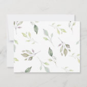 ピンクローズ披露宴 招待状 (裏面)