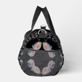 ピンクローズ抽象芸術 パーソナライズされた ダッフルバッグ (右)