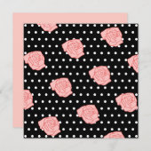 ピンクローズ招待状 招待状 (正面/裏面)