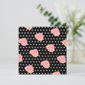 ピンクローズ招待状 招待状 (スタンド正面)