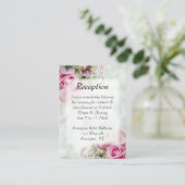 ピンクローズ春フローラエレガントウェディング披露宴 エンクロージャーカード (スタンド正面)