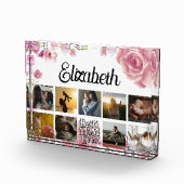 ピンクローズ最高のエレガントモダンフローラ フォトブロック (右)