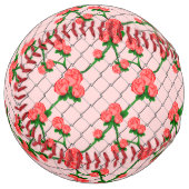 ピンクローズ登山チェーンリンクフェンスシームレスパット ソフトボール (正面左)