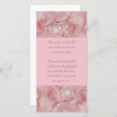 ピンクローズ真珠のサンキューカードパーティー機能 サンキューカード (正面/裏面)