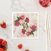 ピンクローズ紙ナプキンス スタンダードカクテルナプキン (インサイチュ)