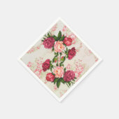 ピンクローズ紙ナプキンス スタンダードカクテルナプキン (角)
