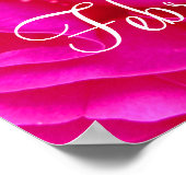 ピンクローズ結婚のバレンタインデー ポスター (角)