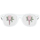 ピンクローズ結婚ズプロムブトニエールフラワーシェード レトロサングラス (正面)