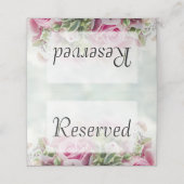 ピンクローズ結婚ズ予約座席表 プレイスカード (外部開封)