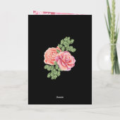 ピンクローズ結婚テーマ カード (裏面)