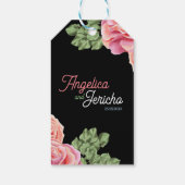 ピンクローズ結婚テーマ ギフトタグ (裏面)