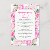 ピンクローズ結婚フローラハネムーン基金 エンクロージャーカード (正面)