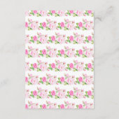 ピンクローズ結婚フローラハネムーン基金 エンクロージャーカード (裏面)