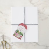 ピンクローズ結婚式の引き出物ギフトラベル ギフトタグ (より糸付き)