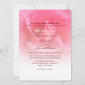 ピンクローズ結婚式招待状 招待状 (正面)