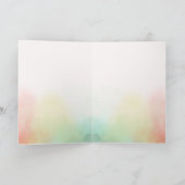 ピンクローズ絞り染めフローラ カード (内部)