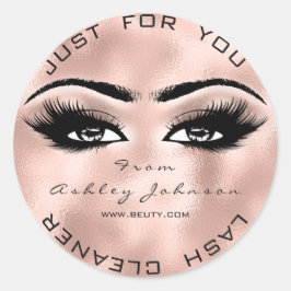 ピンクローズ美しいグリッタースキンラッシュメイクアップクリーナー ラウンドシール