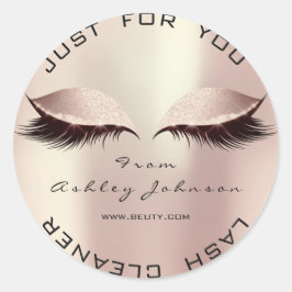 ピンクローズ美しいグリッター赤面ラッシュメイクアップクリーナー ラウンドシール