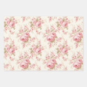 ピンクローズ美しい ラッピングペーパーシート (正面2)