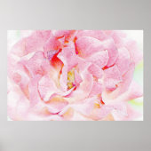 ピンクローズ花びらアートポスター ポスター (正面)