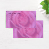 ピンクローズ花びらフラワービジネスカード (デスク)