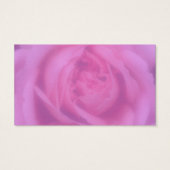 ピンクローズ花びらフラワービジネスカード (裏面)