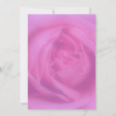 ピンクローズ花びらフローラブライダルシャワー 招待状 (裏面)