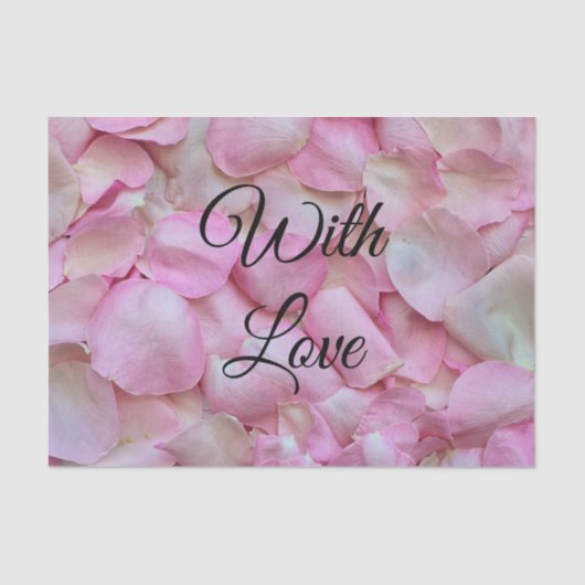 ピンクローズ花びらフローラ 薄葉紙 (正面)