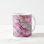 ピンクローズ花びら コーヒーマグカップ (正面右)