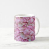 ピンクローズ花びら コーヒーマグカップ (正面右)
